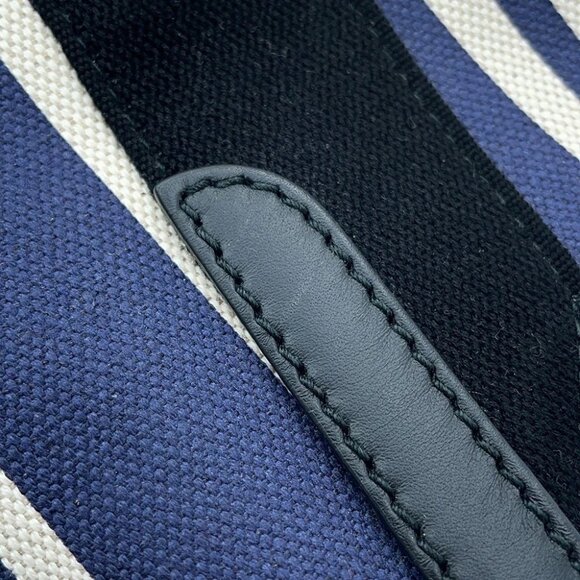 BALENCIAGA Navy Kabas Size S Canvas/Leather Navy 339933 - Picture 7 of 16